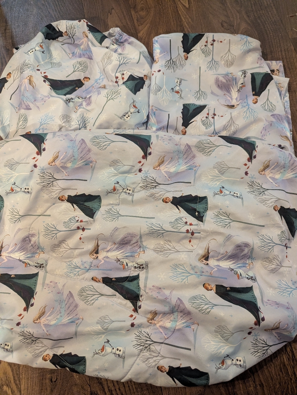 Disney Crib Mattress Frozen Comforter 3 Pcs  Set Sheets Blanket Reversable